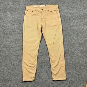 Peter Manning New York Mens Pants Size 34x29 Tan 5 Pocket Stretch Twills Slim